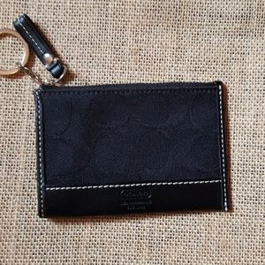Coach keychain card holder